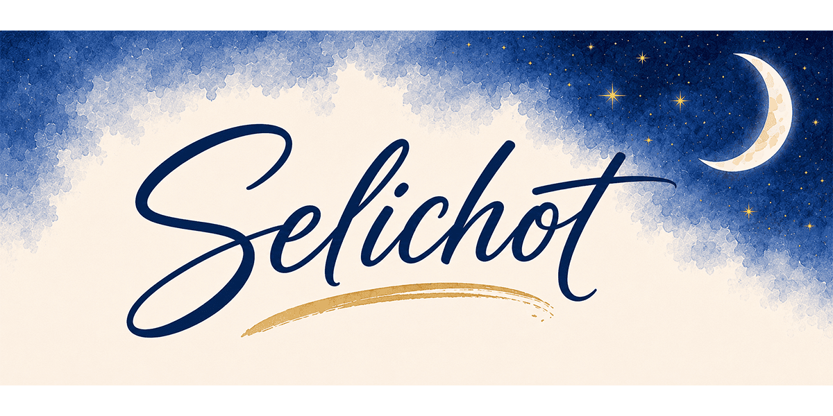 Selichot Program and Service