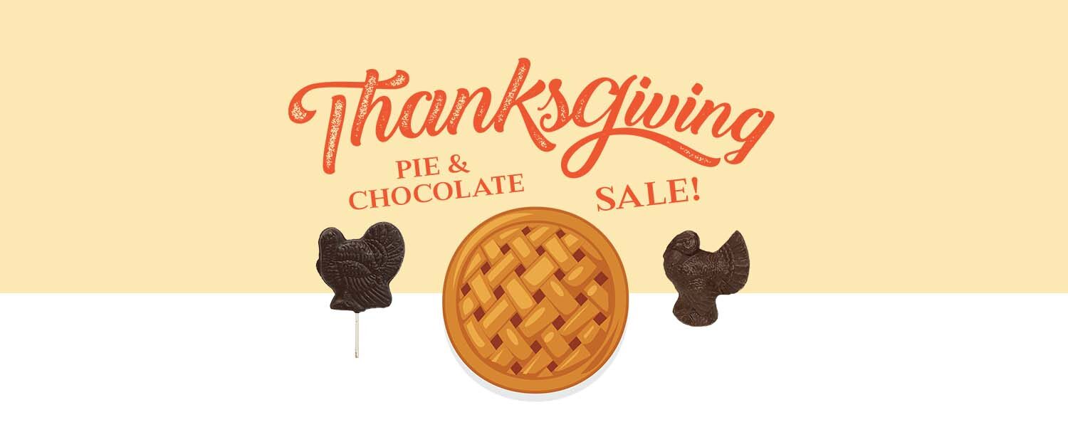 Thanksgiving Pie and Chocolate Sale